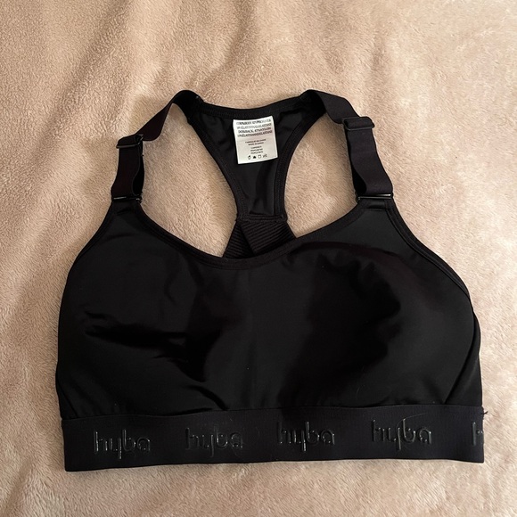 Hyba Black Sports Bra - Picture 1 of 3